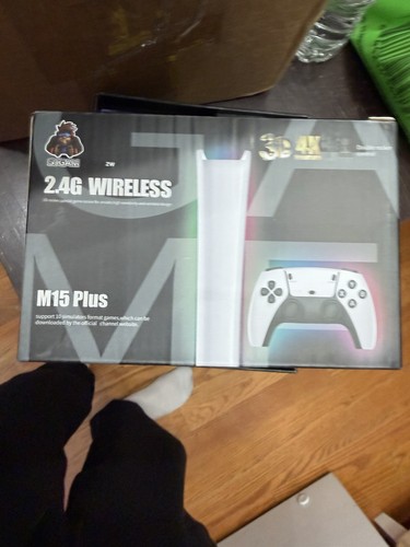 SJGAM M15 Plus 2.4GHz Wireless Game Controller, White