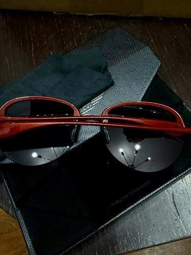 Police SPL 302G sunglasses Mirrored Lenses Red Metal Frame - photo 5
