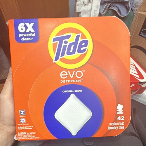 Tide evo Laundry Detergent Tiles, Original Scent, HE, 42 Medium