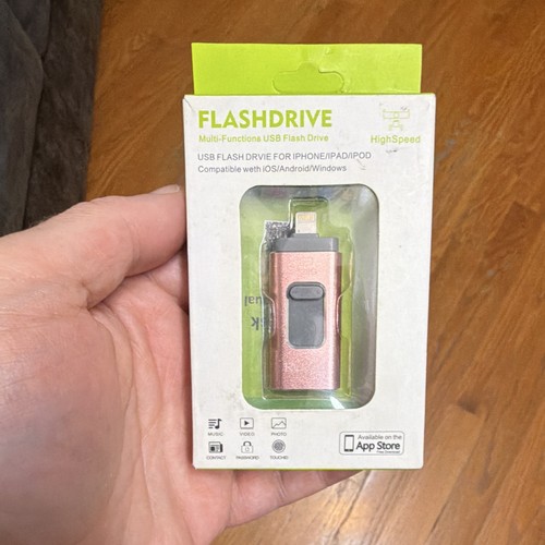 EasyFlash FLASHDRIVE 128GB Pink USB/Lightning Flash Drive
