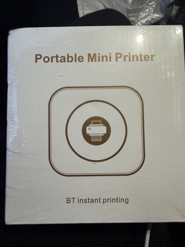 BT Portable Mini Mobile Printer, Bluetooth Thermal Inkless