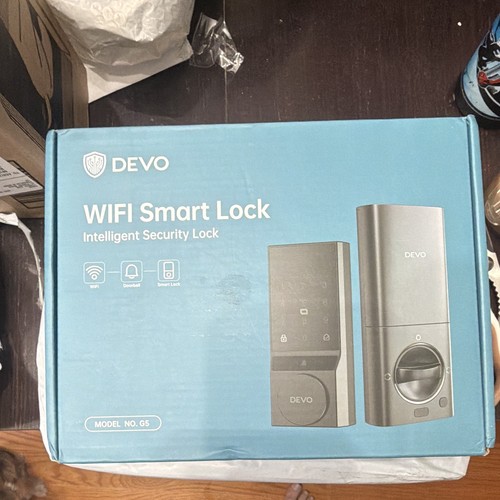DEVO G5 Wi-Fi App Keypad Smart Door Lock, Silver