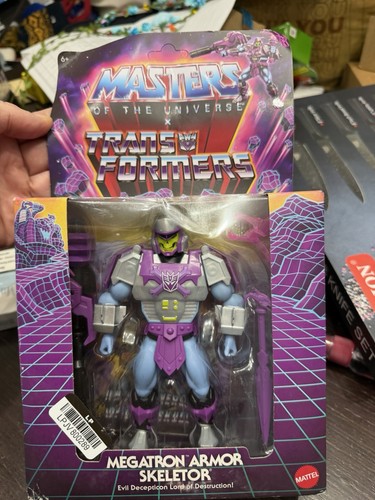 Mattel MOTU x Transformers Megatron Armor Skeletor Figure