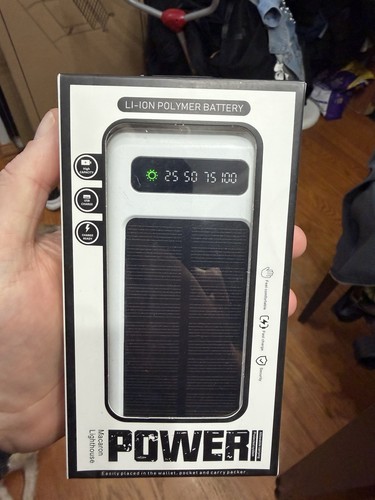 POWERII USB Power Bank Li-Ion Polymer Battery Solar Charger 5V