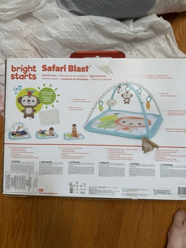 Bright Starts Safari Blast Activity Gym Play Mat, Infant, Multic - photo 2