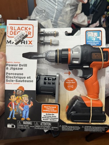 BLACK+DECKER Matrix Junior Pretend Play Power Drill & Jigsaw Set