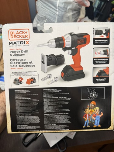 BLACK+DECKER Matrix Junior Pretend Play Power Drill & Jigsaw Set - photo 2
