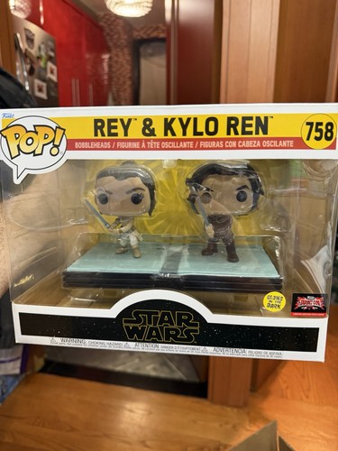 Funko Pop! Star Wars Rey & Kylo Ren Glow Dark TargetCon Exclusiv