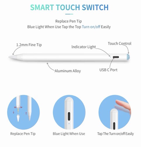 Winwill Stylus Pen for iPad Pro 11" 12.9" (3rd Gen) Magnetic - photo 4