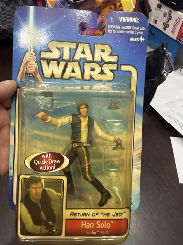 Hasbro Star Wars ROTJ Han Solo Endor Raid Action Figure 2002