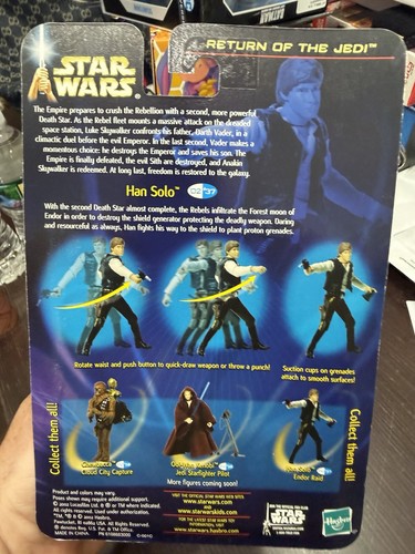 Hasbro Star Wars ROTJ Han Solo Endor Raid Action Figure 2002 - photo 2