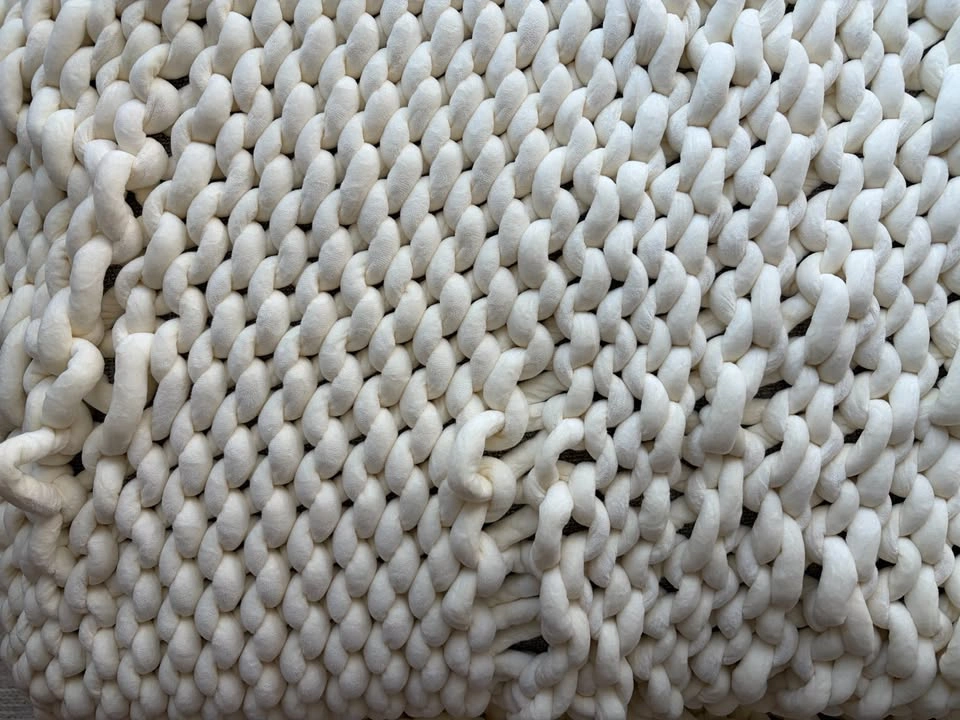Knitted Weighted Blanket (White, 13lbs) - photo 2
