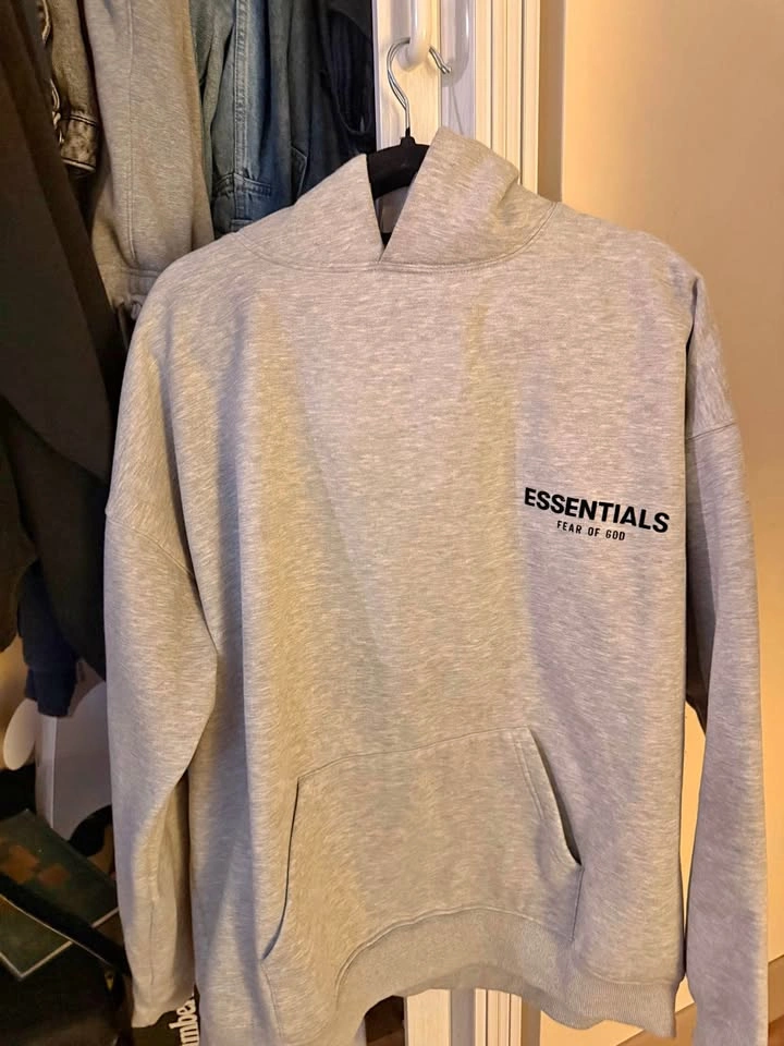Essential hoodie heather gray xl