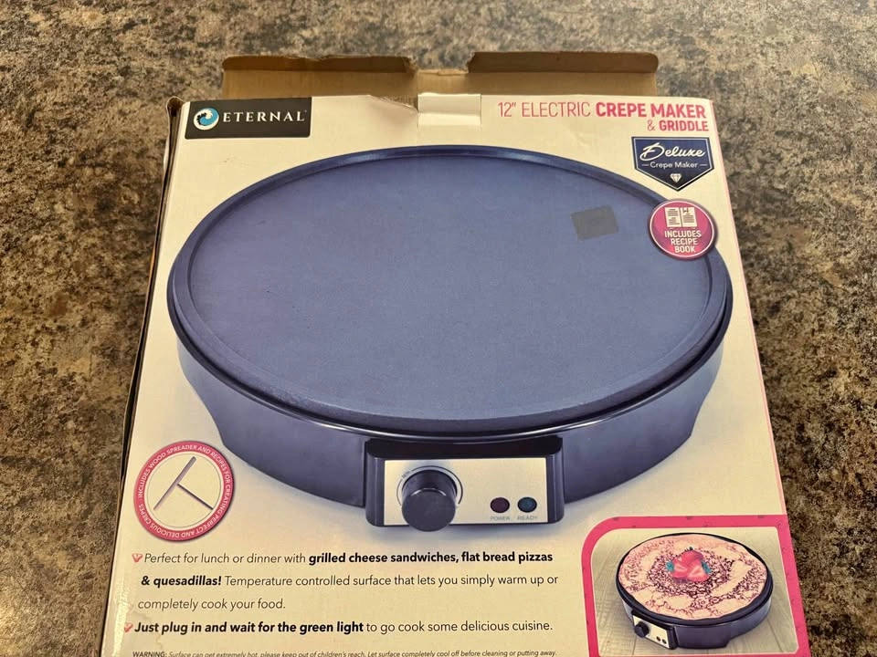 Eternal 12" Electric Crepe Maker & Griddle