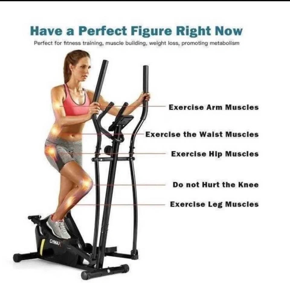 Gymax Magnetic Elliptical Machine Trainer - photo 2