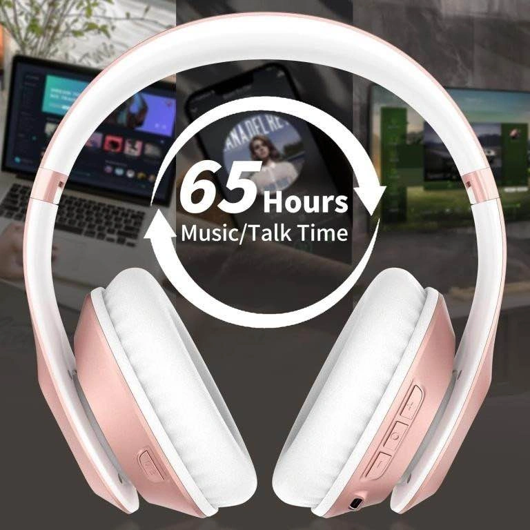Glymnzak Wireless Headphones Rose Gold Hi-Res Sound - photo 3