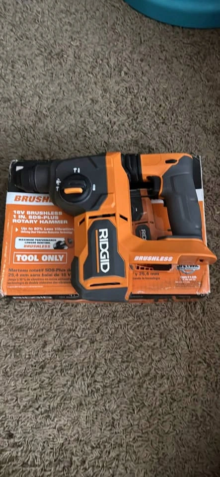 Ridgid 18v 1” SDS rotary hammer drill (tool only)