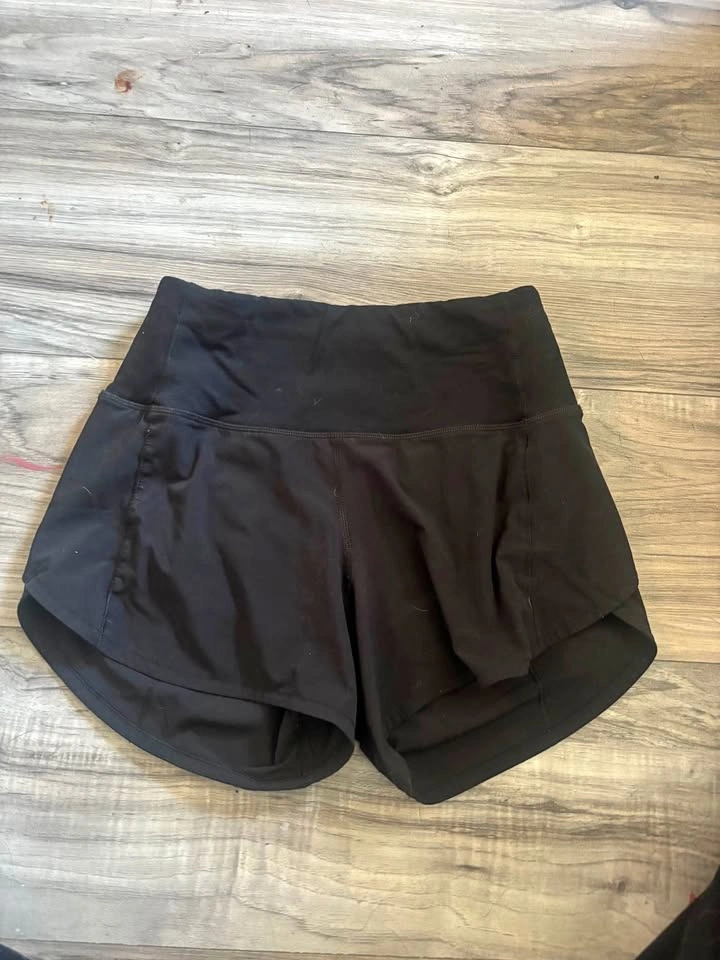 Lululemon Speed Up High-Rise Running Shorts Black Size 0