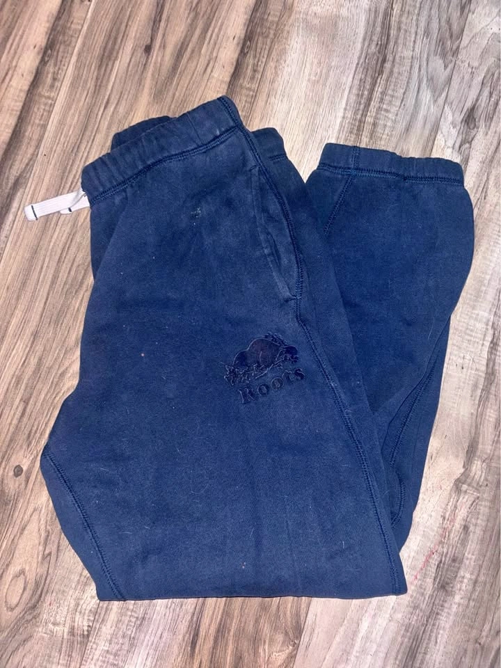 Roots Kids Navy Blue Sweatpants