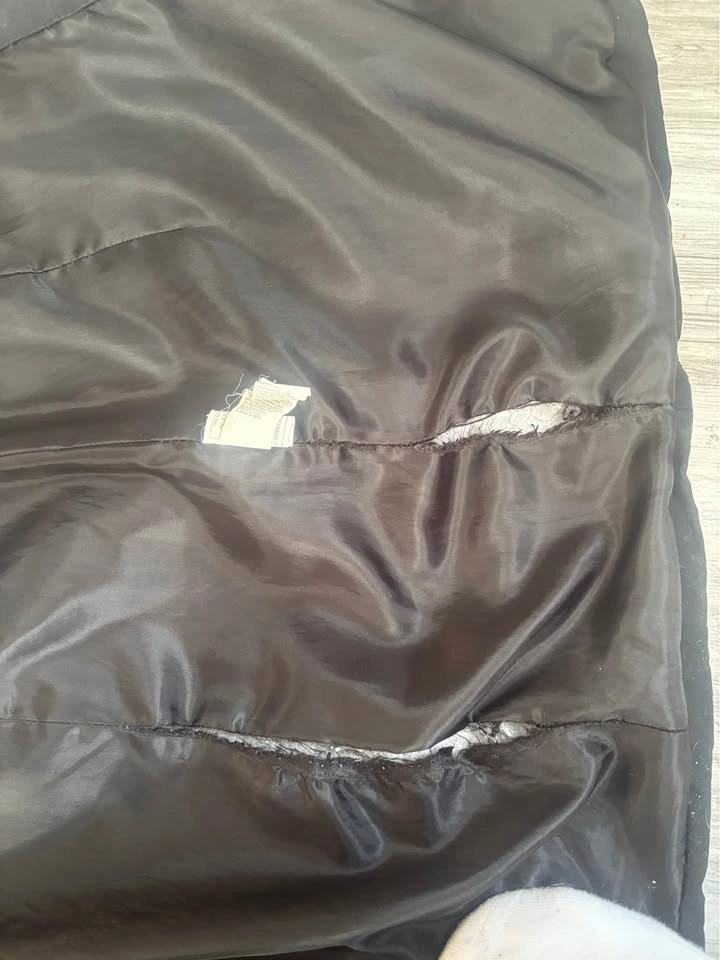 Lucky Brand Black Hooded Puffer Jacket S/P - photo 3