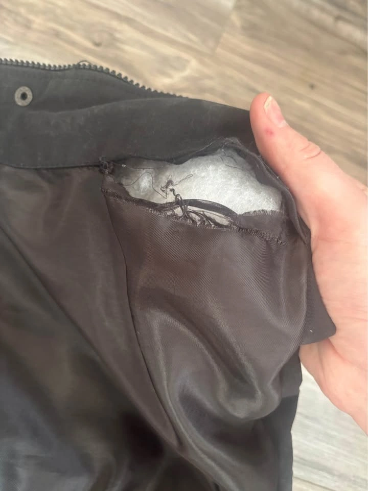 Lucky Brand Black Hooded Puffer Jacket S/P - photo 4
