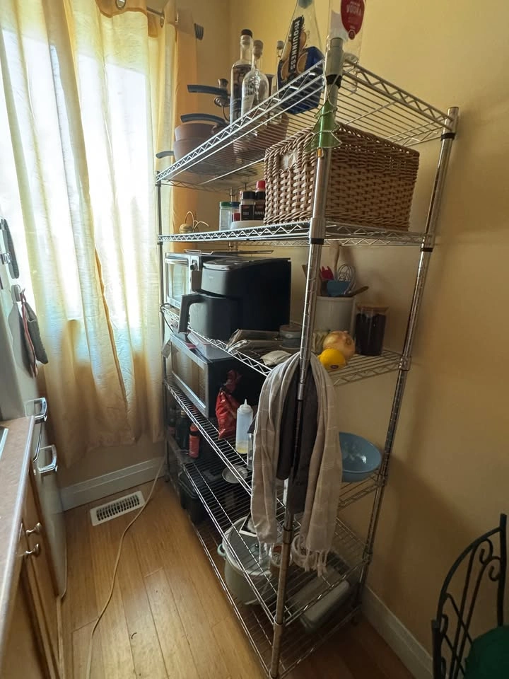 Metal 6-Tier Adjustable Wire Shelving Storage Unit with Wheels - photo 5