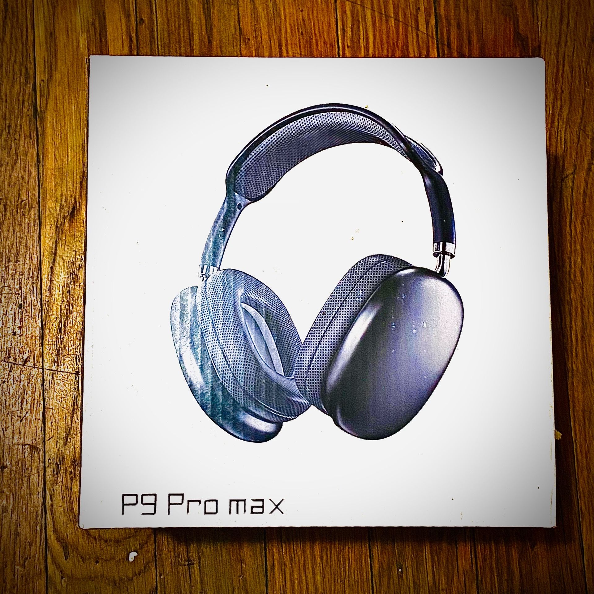Black P9 Pro Max Wireless Headphones — Bluetooth, Deep Bass