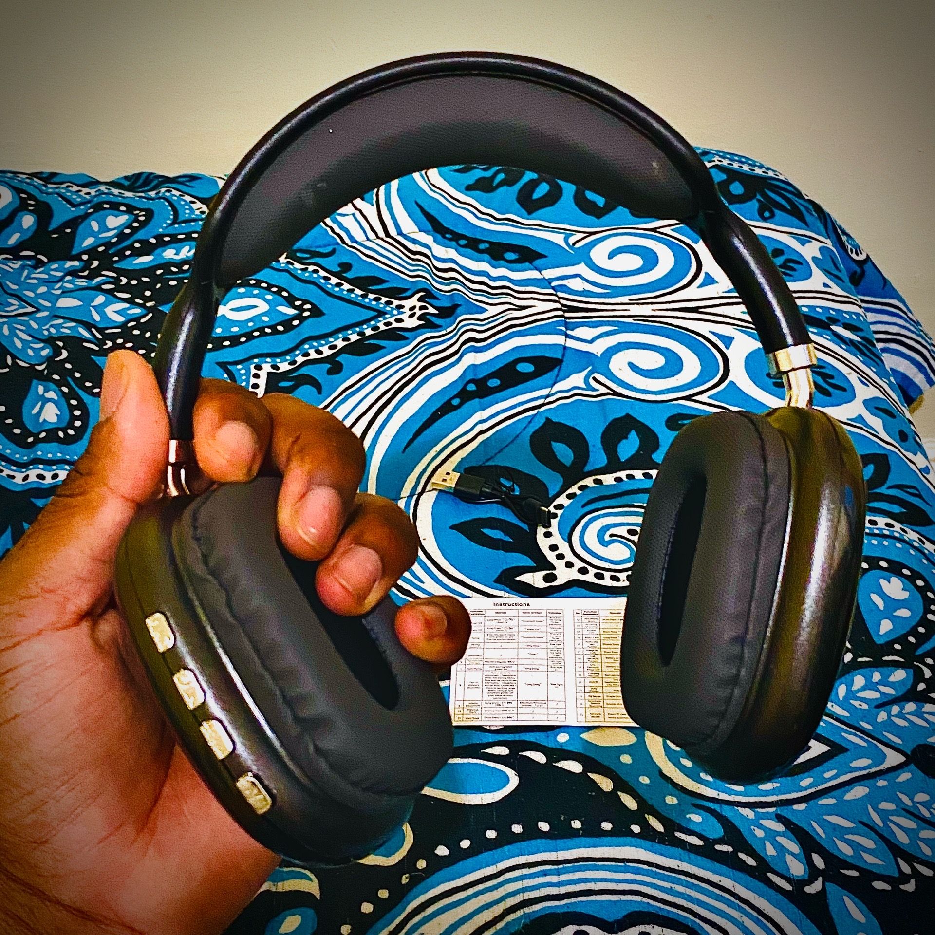 Black P9 Pro Max Wireless Headphones — Bluetooth, Deep Bass - photo 4