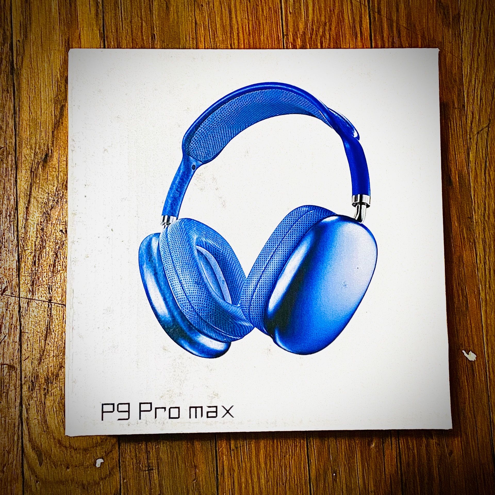Blue P9 Pro Max Wireless Headphones — Bluetooth Deep Bass