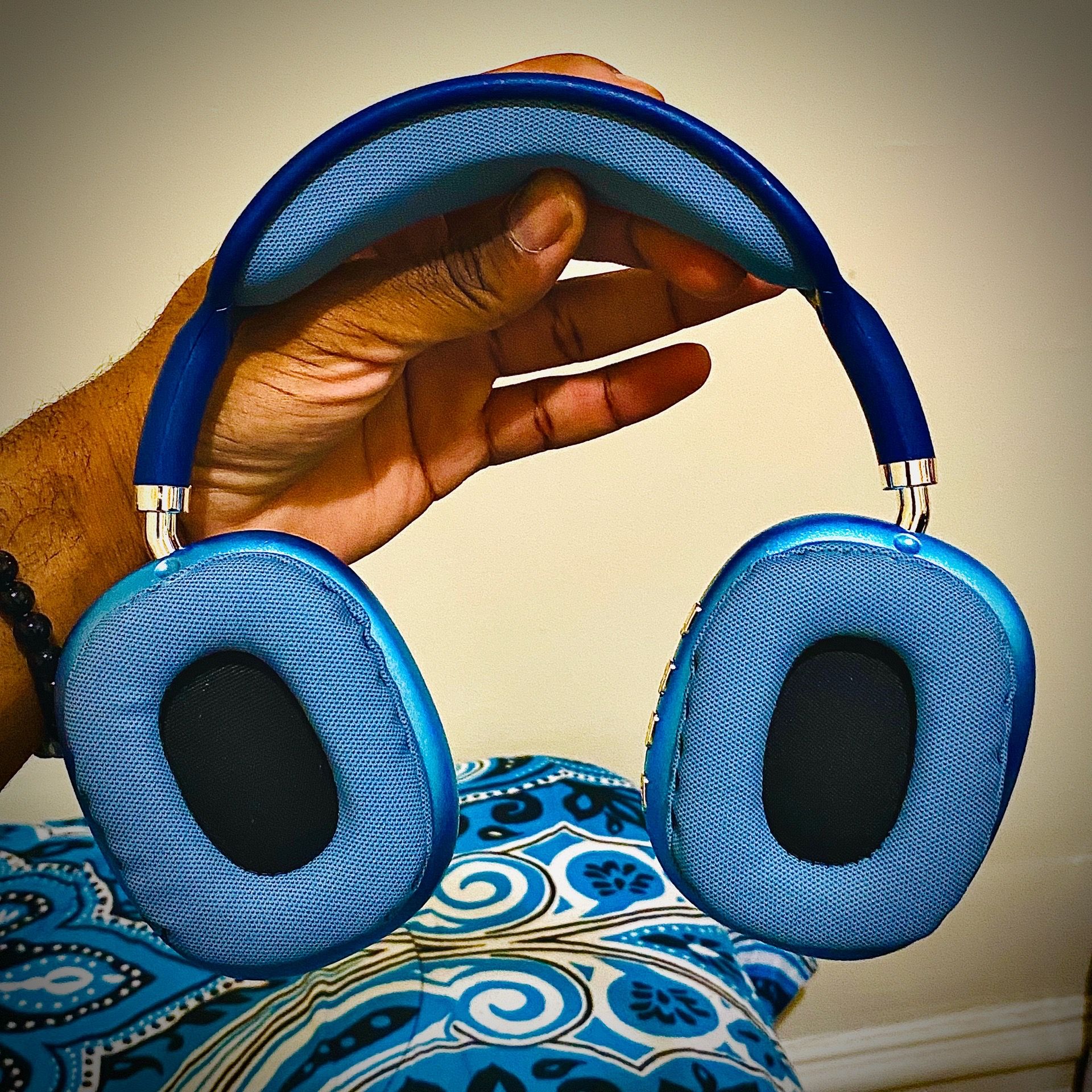 Blue P9 Pro Max Wireless Headphones — Bluetooth Deep Bass - photo 4