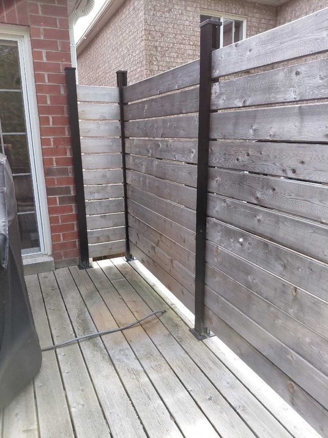 Cedar privacy fence