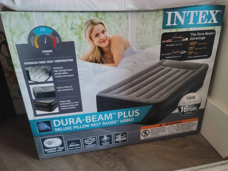 Twin Self-Inflatable Air Mattress Intex Dura-Beam Plus - photo 3