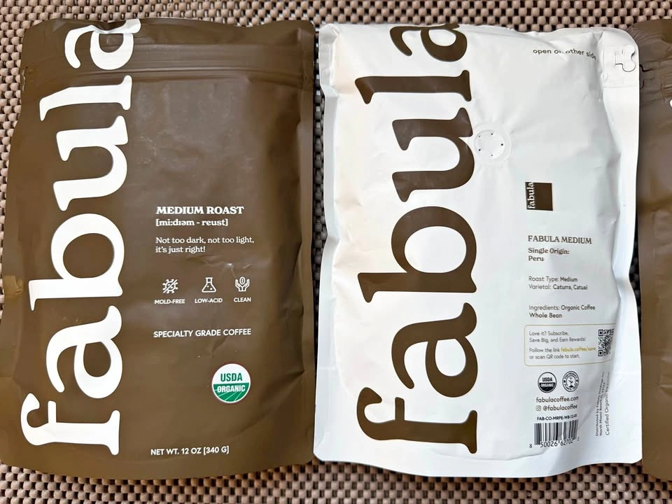 FABULA MEDIUM ROAST WHOLE BEAN x 3 BAGS