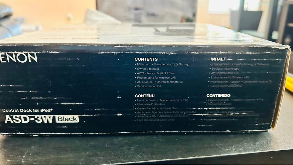 Denon ASD-3W Control Dock for iPod (Black) – In Box - photo 3