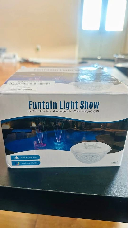 Cootway Floating Pool Fountain with Light Show (Model: CT507)