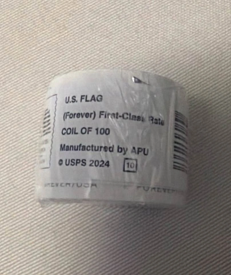 USPS Forever Stamps U.S. Flag Coil of 100 - photo 2