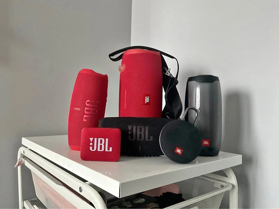 JBL Speakers: Xtreme 2, Charge 5, Pulse 4, Clip 3, Go 2