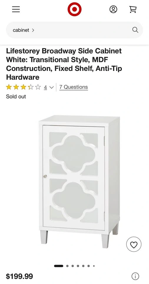 Lifestorey Broadway Side Cabinet