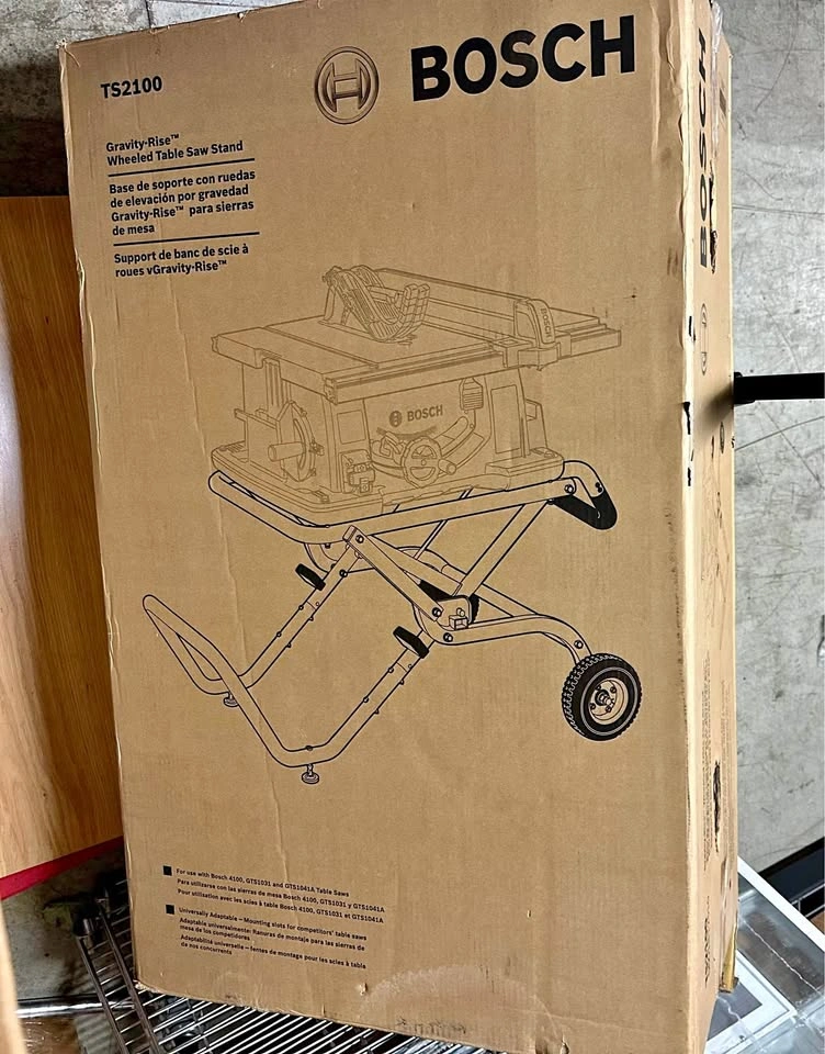 Bosch Gravity-Rise Wheeled Table Saw Stand