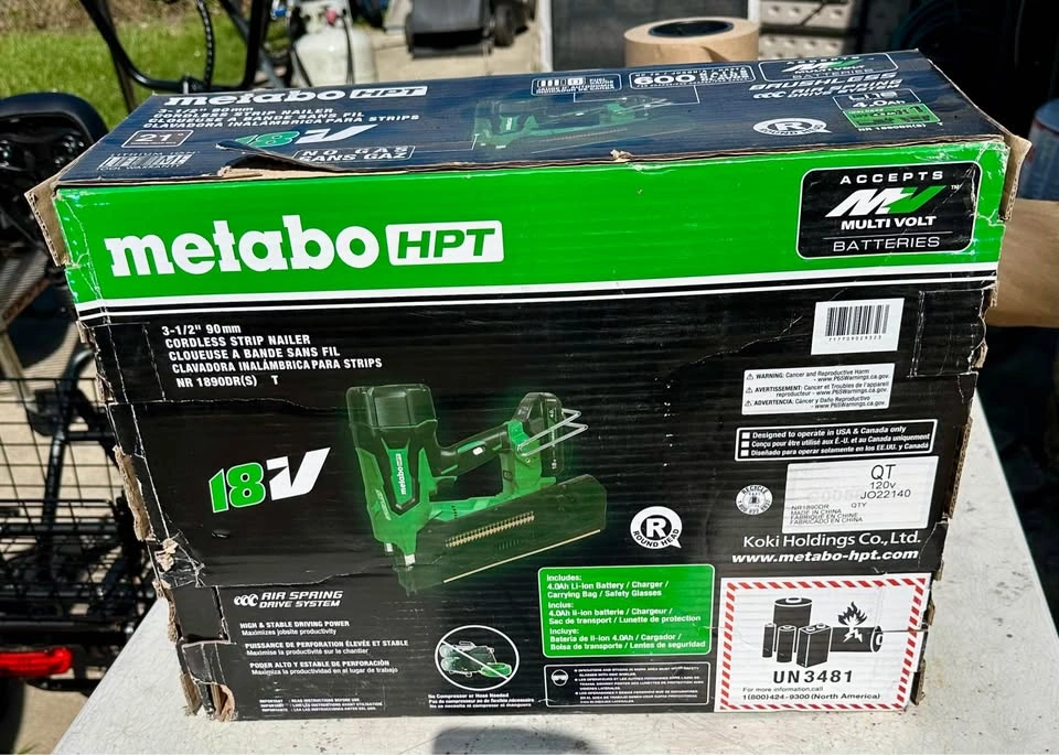 Metabo HPT 18V Cordless Strip Framing Nailer Kit - photo 3