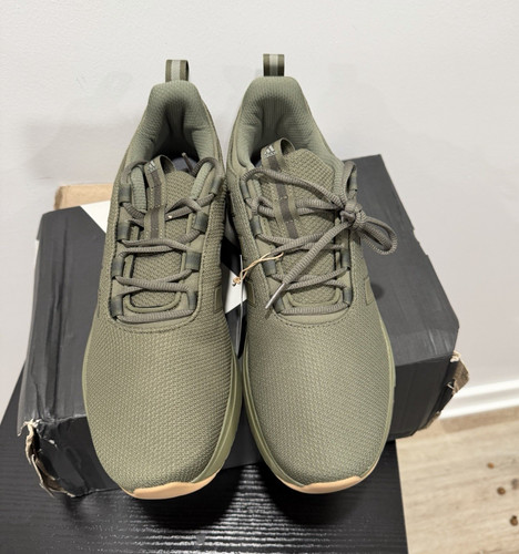adidas Green/Tan Men’s Low Top Lace Up Athletic Sneakers