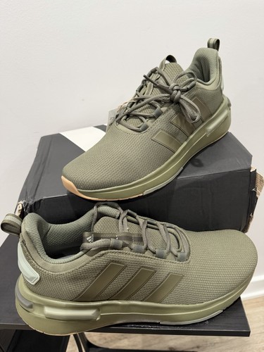 adidas Green/Tan Men’s Low Top Lace Up Athletic Sneakers - photo 3
