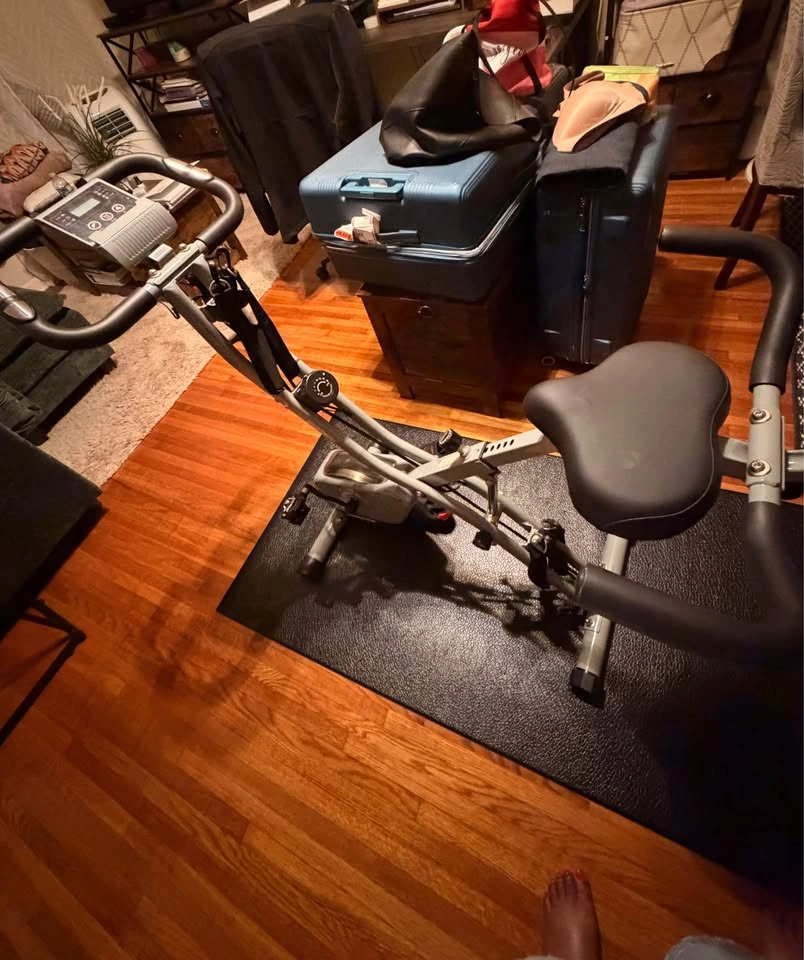Folding Exercise Bike with Resistance Bands - photo 2