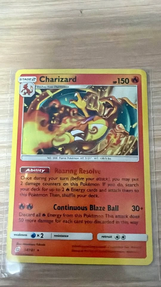 Pokemon Charizard 14/181 Team Up Holo Rare Card