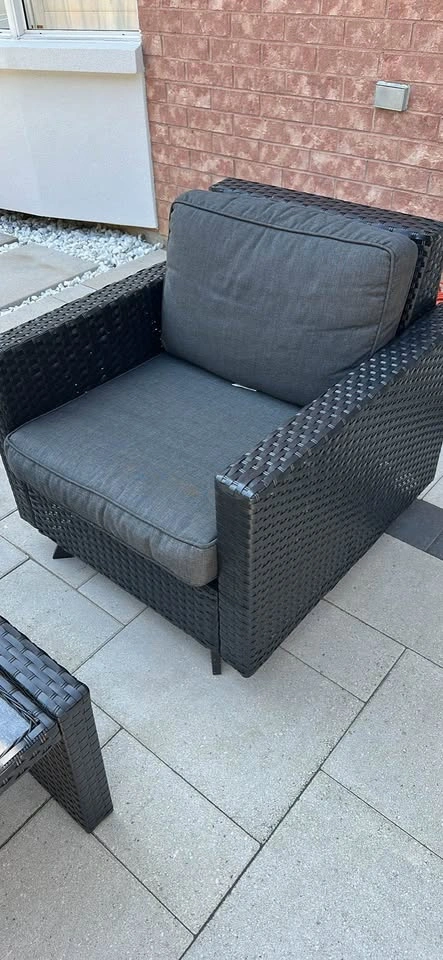 Modern 4-Piece Outdoor Patio Conversation Set - photo 2