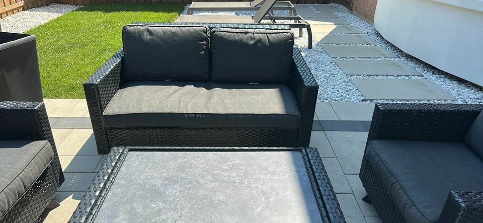 Modern 4-Piece Outdoor Patio Conversation Set - photo 4