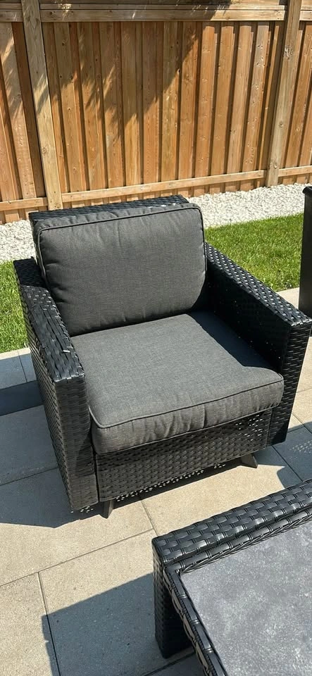 Modern 4-Piece Outdoor Patio Conversation Set - photo 5