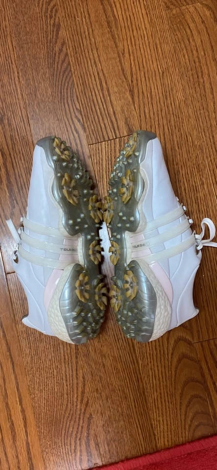 Adidas Tour360 22 GV9662 Womens White Leather Golf Shoes - photo 4