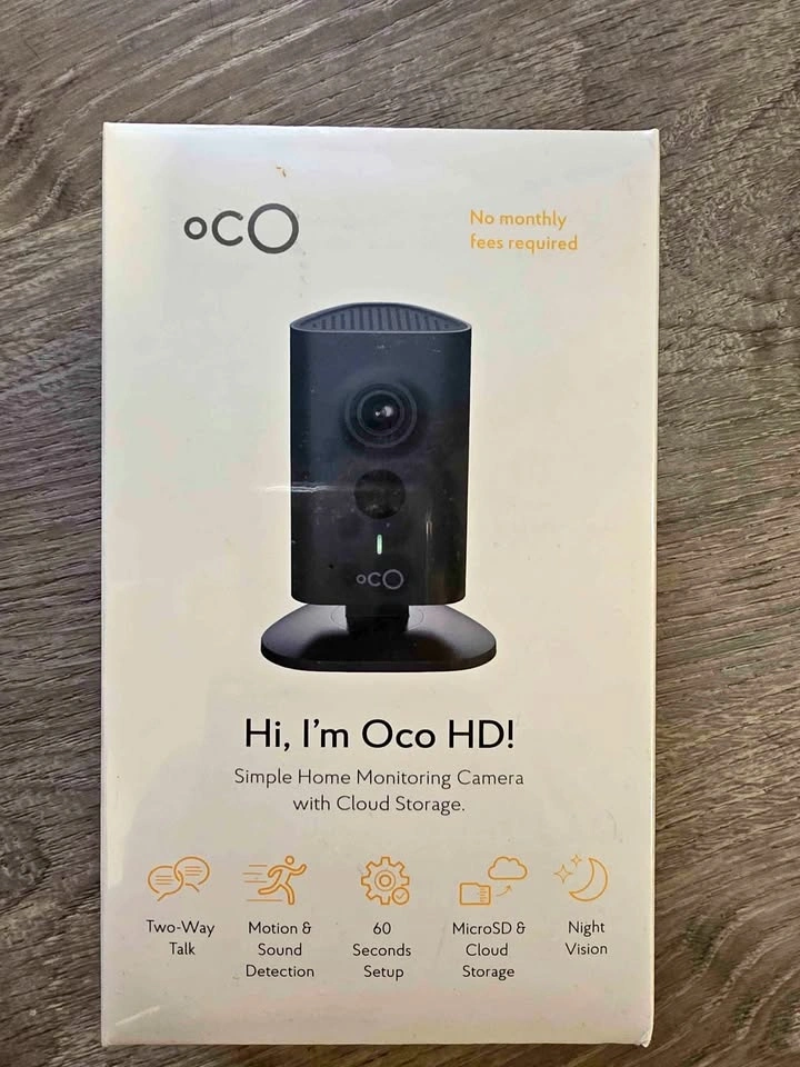 Oco HD Home Monitoring Camera – New / Sealed Box