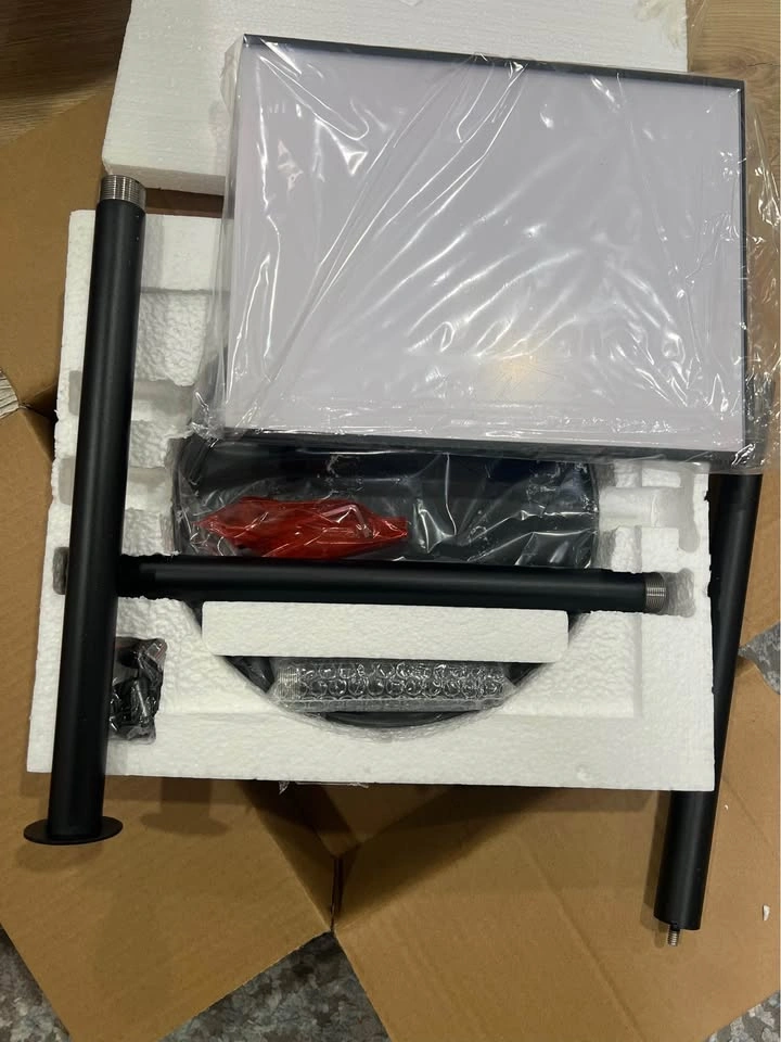 Adjustable Rotating Floor Sign Holder Stand 8.5x11 Marble base - photo 3